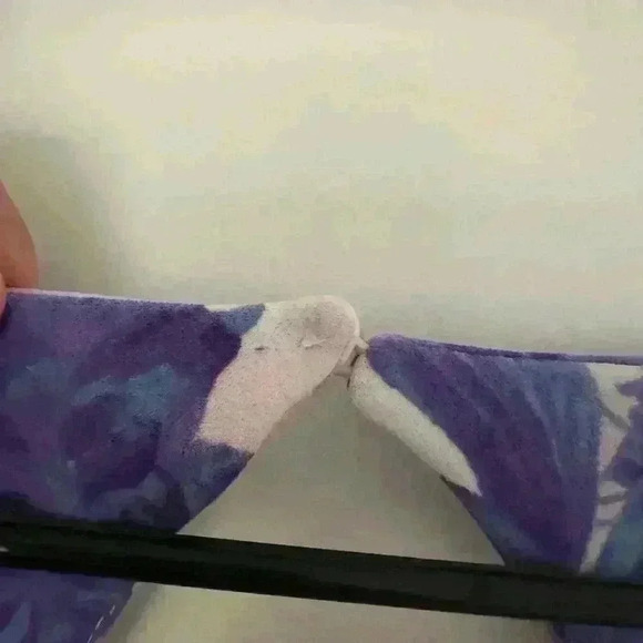 Lane Bryant Floral Purple Slvless Size 16 Dress - Picture 7 of 10